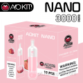 Nano vaporizador aokit nano 3000puffs